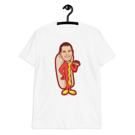 ChefCaricature Drawing on T-shirt Print