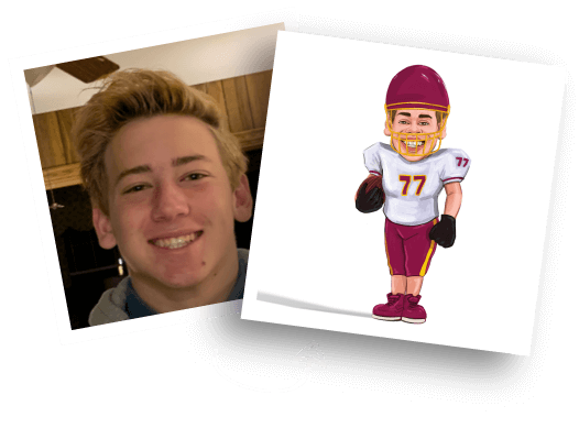 Football Caricature from Photo